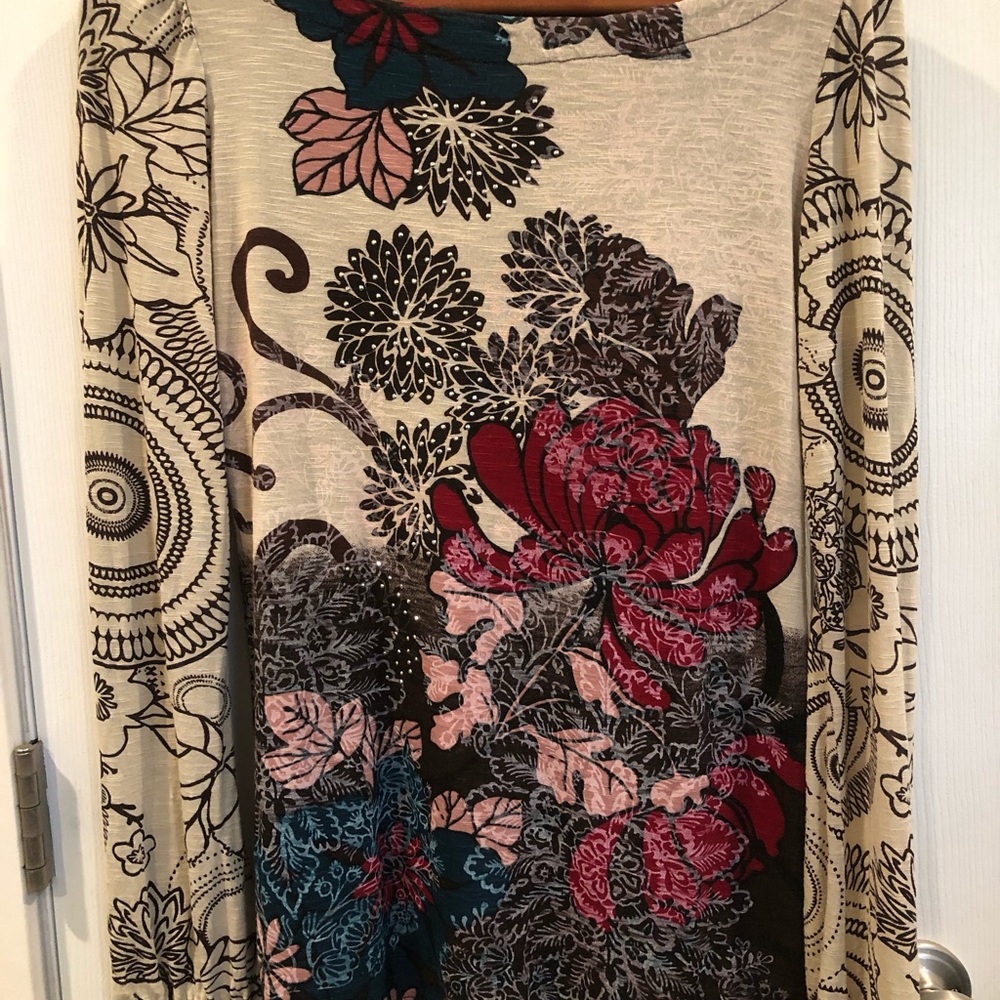 Desigual Multicolor Artistic Top